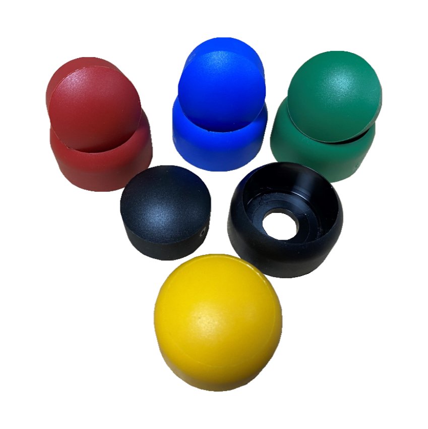 Do-Nut Style Bolt Cover Two Part Playground Equipment Fixing Protection Caps In Various Colours
