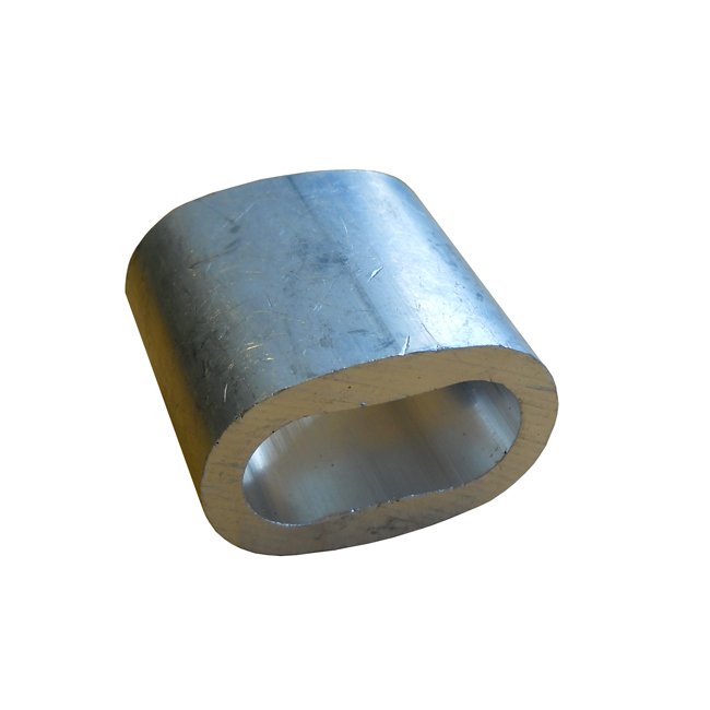 Long Aluminium Swaging Ferrule For Use With 16mm Steelcore Combination Playground Ropes