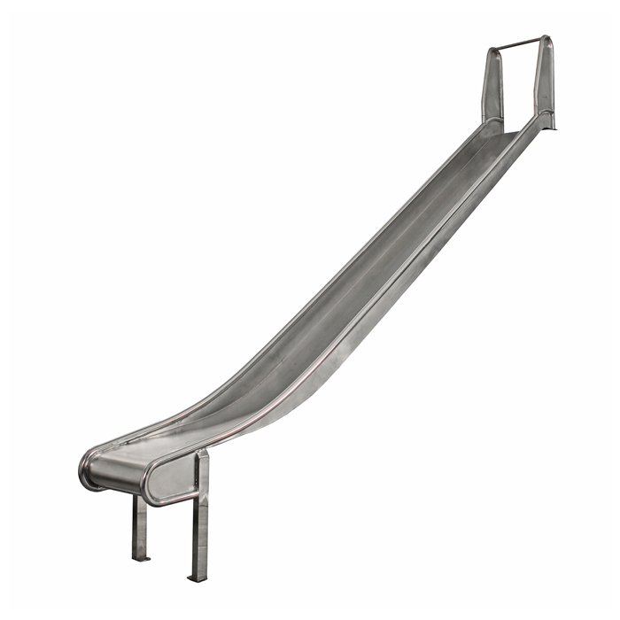 Children's Playground Stainless Steel Platform Slide with Safety Wings