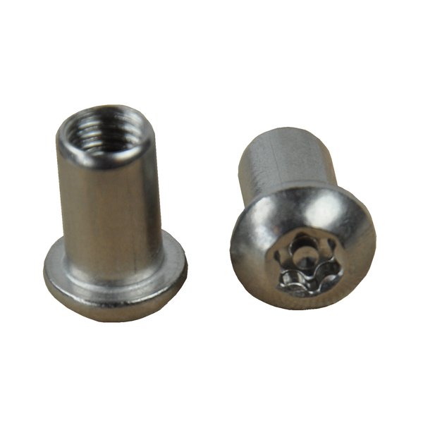 Button Dome Head Torx 6-Lobe Pin Security Barrel Nut