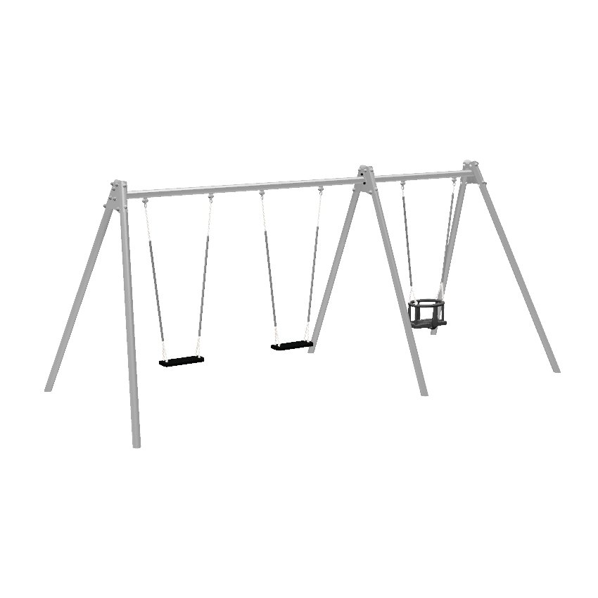 Double Bay Junior and Toddler Seat Steel Swing
