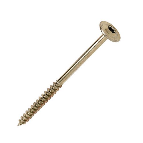 Torx Timber Flange Washer Head Screw With Bright Zinc Plated Finish