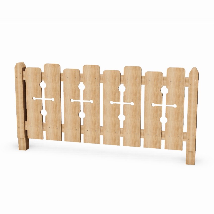 Wooden Castle Playground Fencing