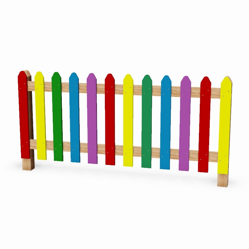 Coloured HDPE Palisade Playground Fencing
