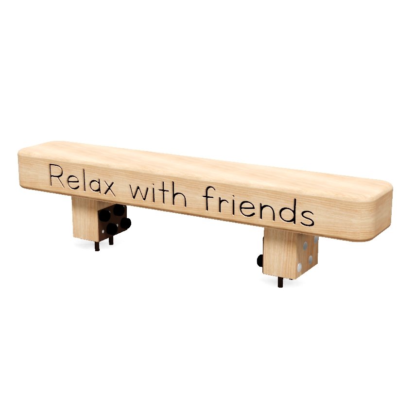 Children's Low Level Wooden Sleeper Bench - Small