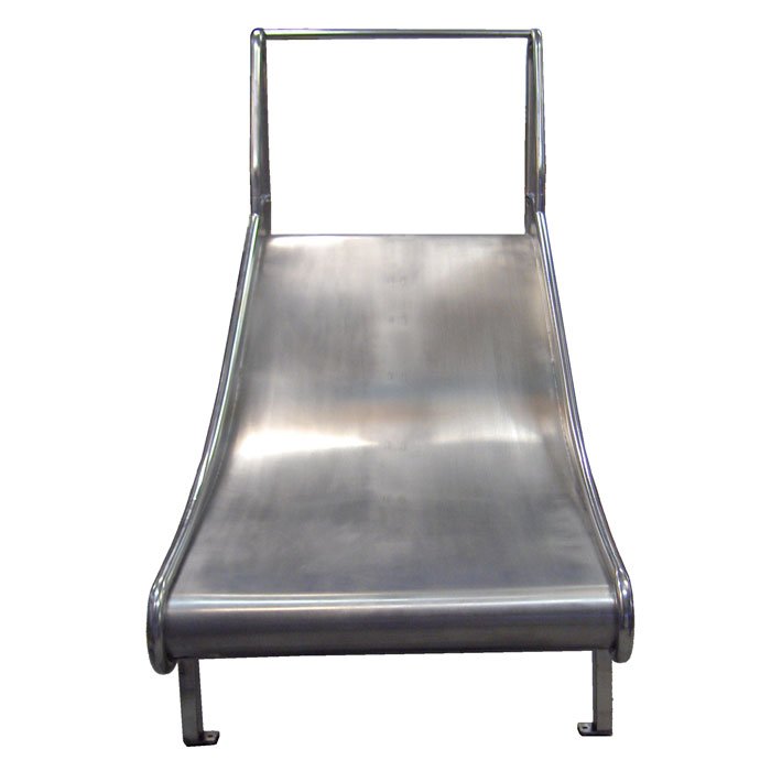 Children's Playground Double Width Stainless Steel Platform Slide with Safety Wings