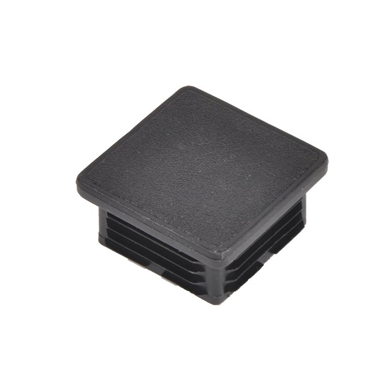 Square And Rectangle Black Steel Box Section Insert Protection End Caps