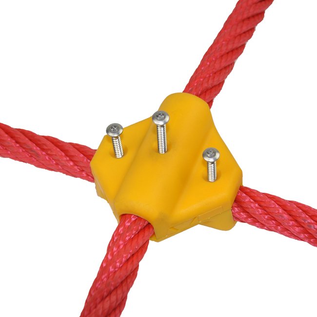 Cross Over Heavy Duty Rope Connector For 16mm Combination Playground Nets In Various Colours