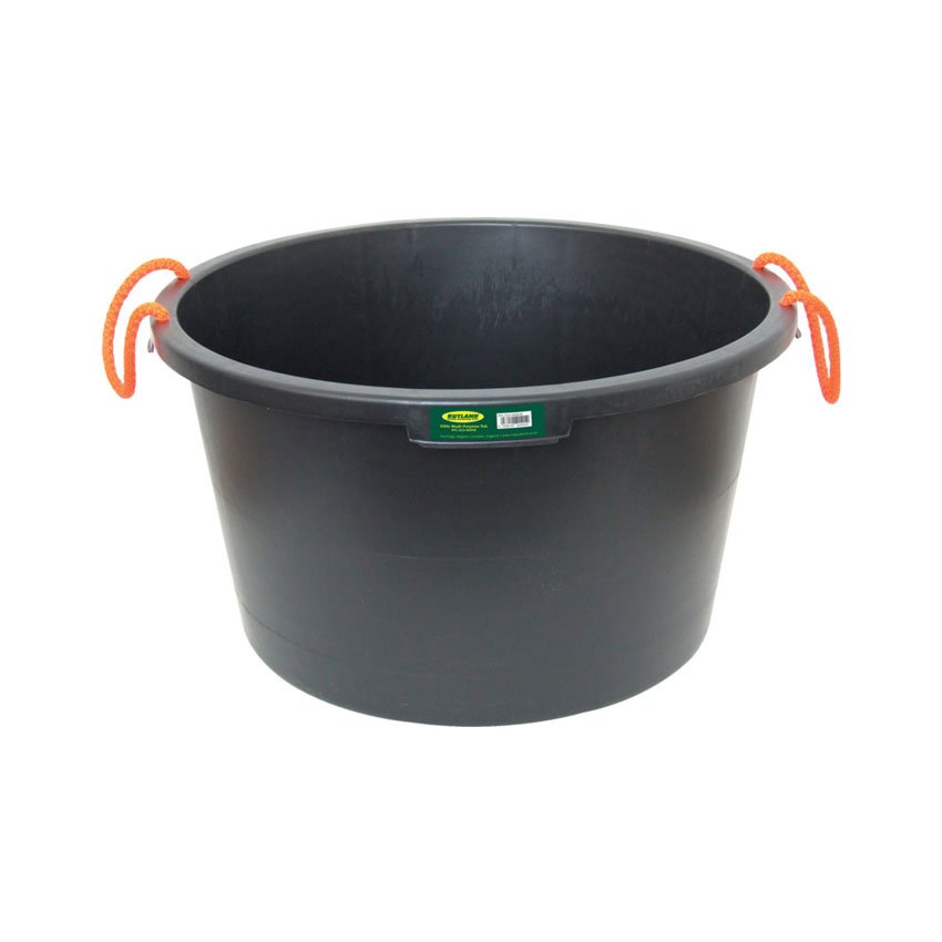 65L Multi-Purpose Tub Black For Mixing Wetpour And Rubber Mulch