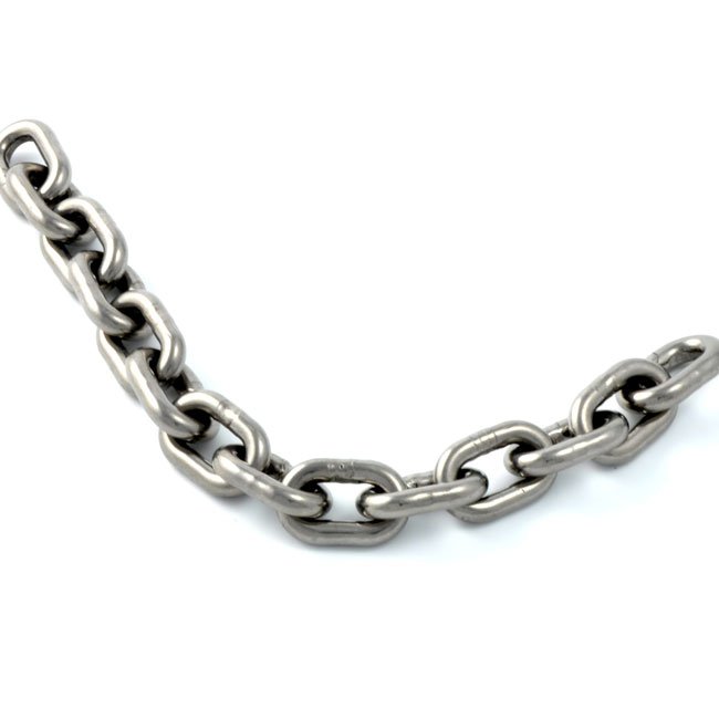 6mm Stainless Steel Short Pattern Link Swing Chain Compliant to EN1176 Available Per Metre.
