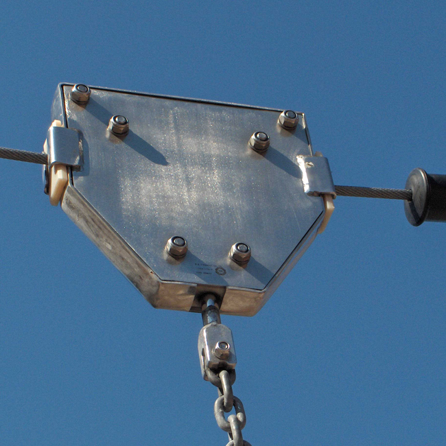 Fologtoo Zipline Pulley, Heavy Duty 304 Stainless Steel Zipline Trolley