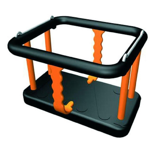 Sutcliffe SRE505 Toddler Cradle Seat In Black And Orange Rubber EN1176 Tested