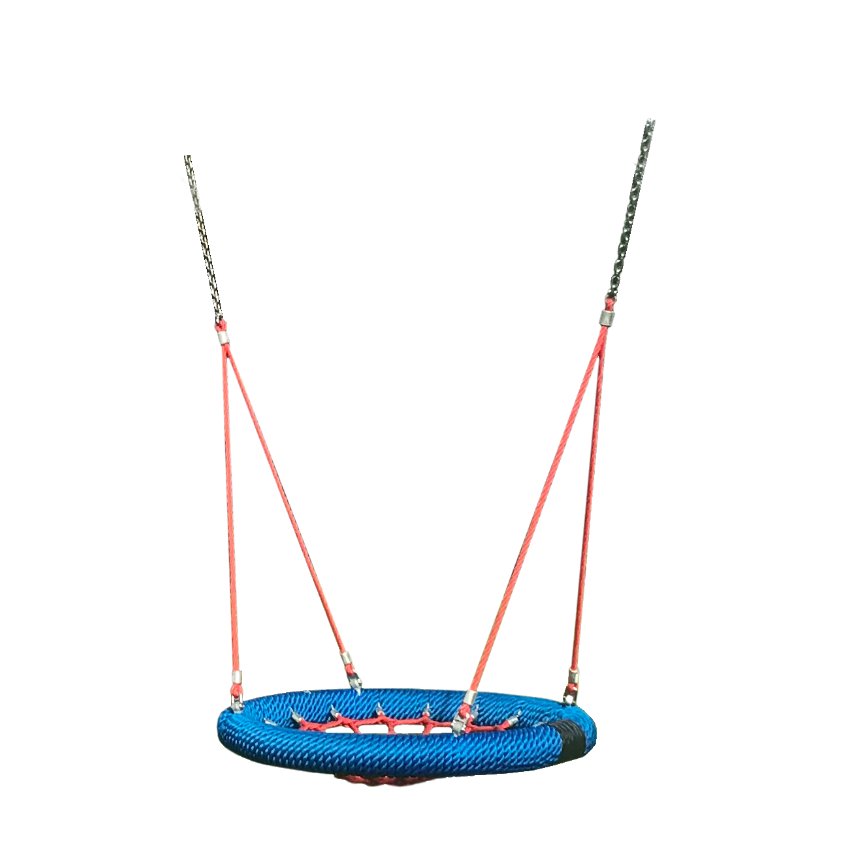 Birds Nest Basket Style Children's Group Swing Seat 1.0m, 1.20m or 1.45m Diameter With Two Point Rope And Stainless Steel Tail Suspension