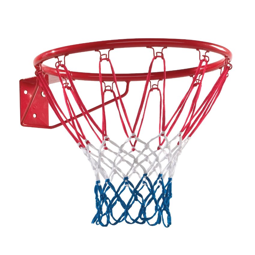 KBT Basketball Ring Powered Coated Red Complete With Net.
