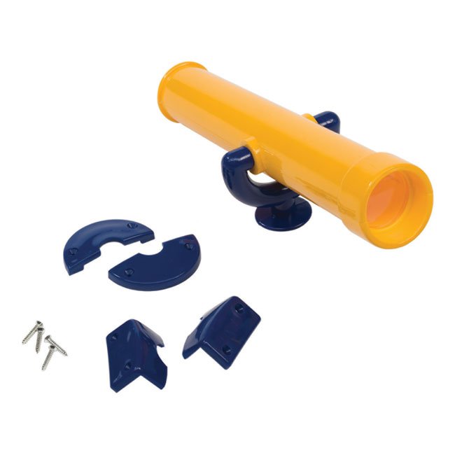 Yellow Play Telescope Including Fixings For Mounting On Any Garden Play Structure