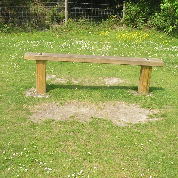 Basic Exercise Bench Outdoor Fitness Station In Laminated Safalog