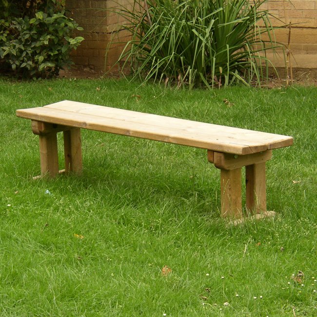 Natural Wooden Park Seat Manufactured From Hand Selected Machined And Pressure Treated Softwood