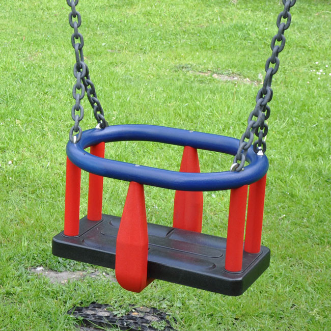 Premium Childrens Toddler Cradle Seat in Black With J Hook Connection