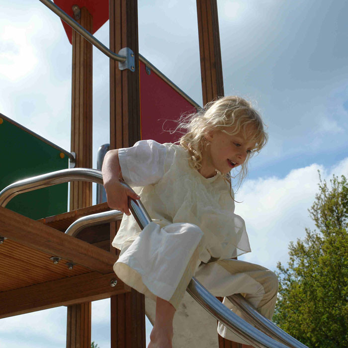 Children's Sliding Poles in Stainless Steel for Play Towers | Online