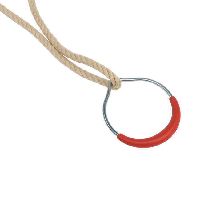 Soft Grip Rubber Coated Metal Gym Rings With Ropes Online Playgrounds