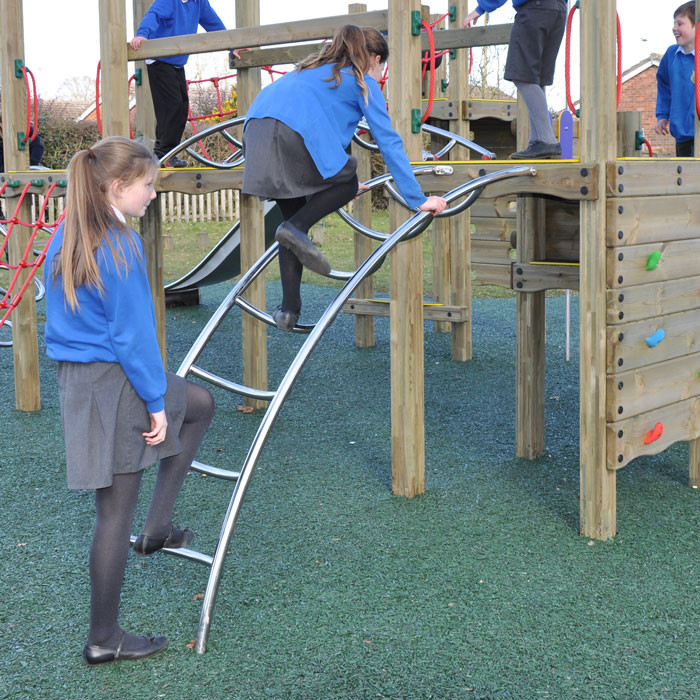 Stainless Steel Ladders for Play Towers and Platforms Online Playgrounds