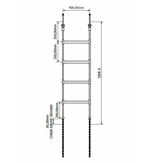Cargo Climbing Ladder dimensions